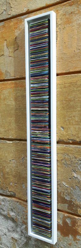Coloured lines 5 2018 100×10 Acryl-Lack auf LW, SOLD